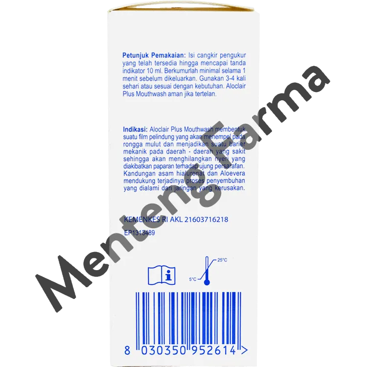 Aloclair Plus Mouthwash 60 mL - Obat Kumur Sariawan dan Luka Mulut