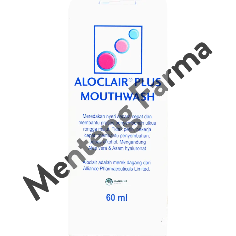 Aloclair Plus Mouthwash 60 mL - Obat Kumur Sariawan dan Luka Mulut