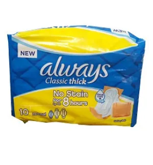 Always Classic Thick Normal Pads x10