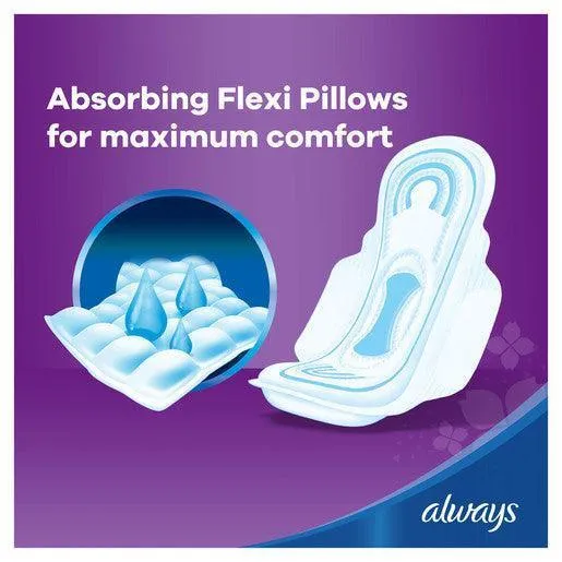 Always Clean & dry Maxi Thick Sanitary Pads With Wing - Large 10pcs
