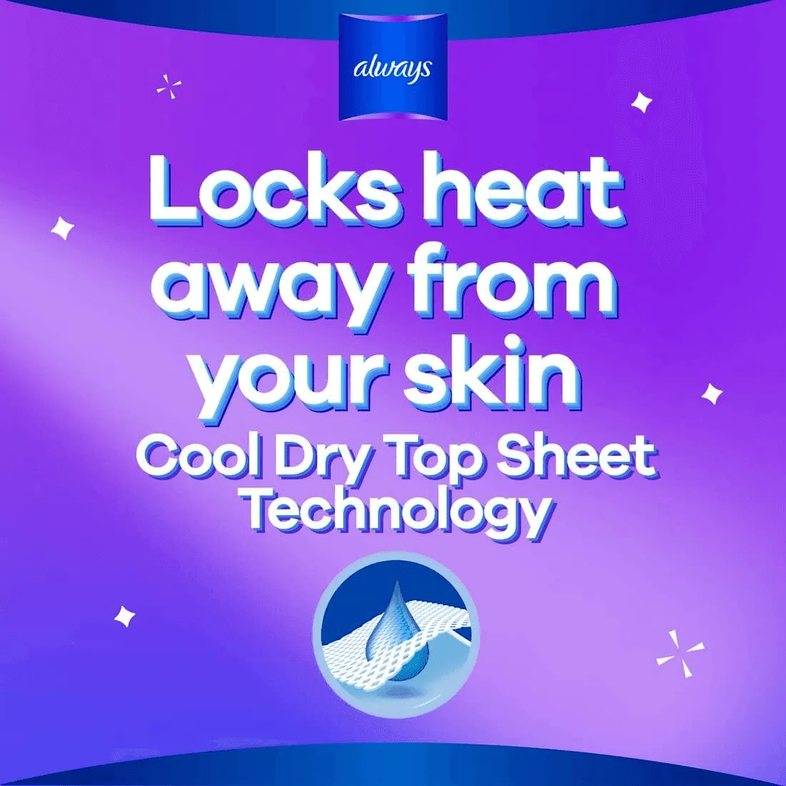 Always Cool & Dry No Heat Feel Maxi Thick Large Sanitary Pads - 60 Pads