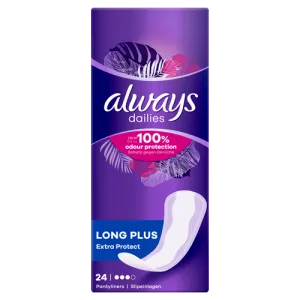 Always Dailies Long Plus Panty liner 24 Pack (A) (D)