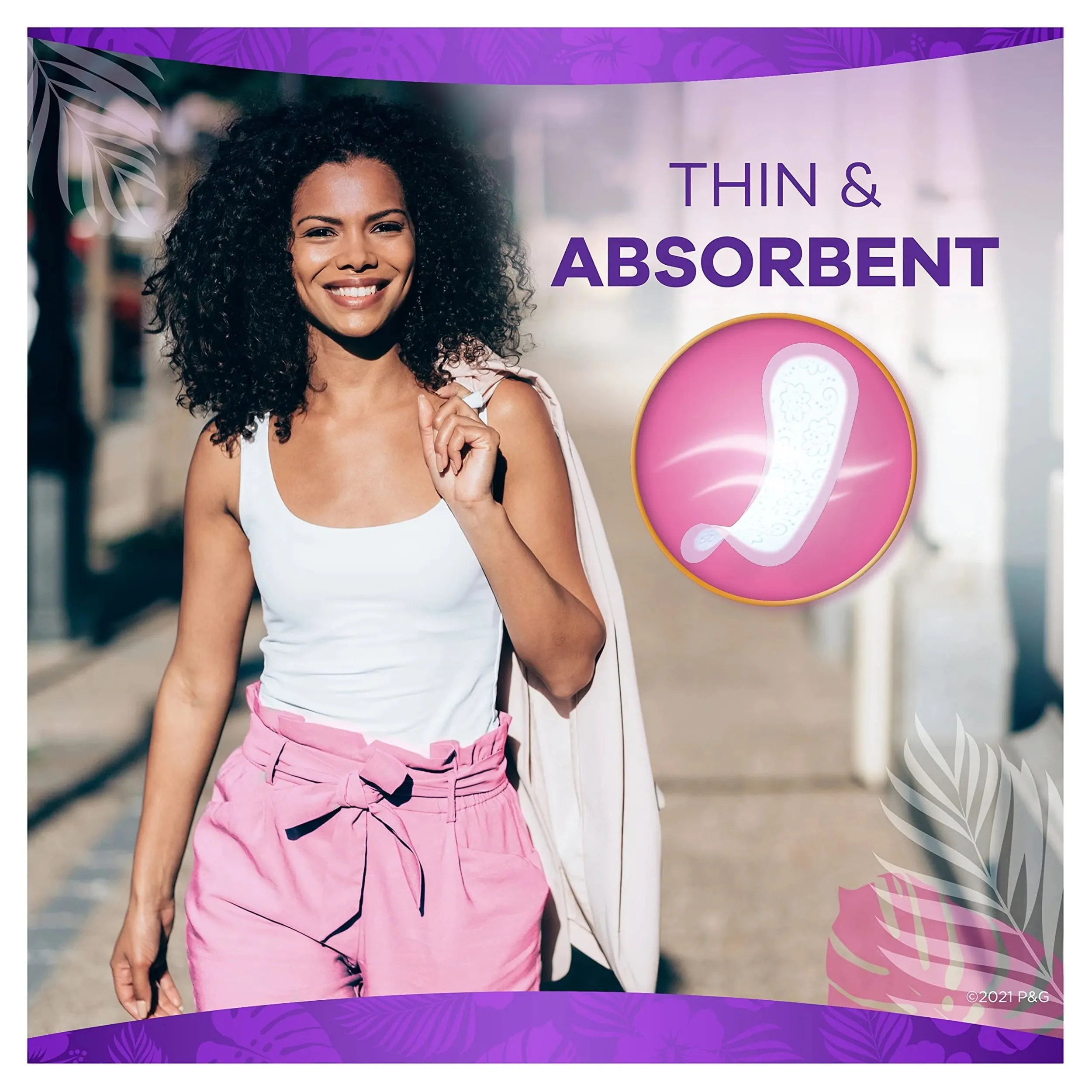Always Thin Daily Liners Regular Absorbency Unscented, 60 Ct