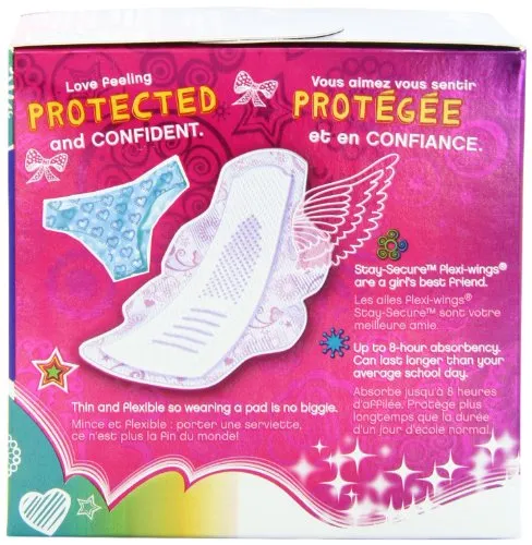 Always Totally Teen Always Radiant Infinity Pads, 14 Count