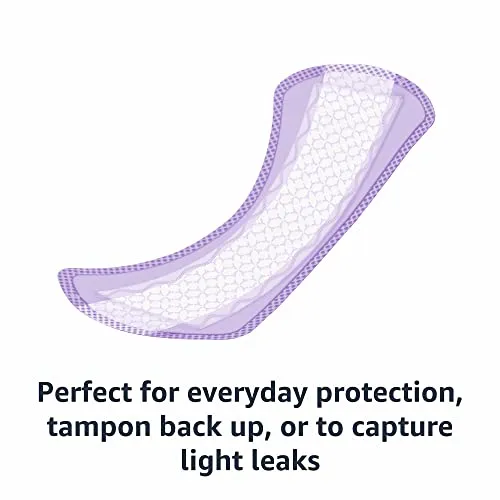 Amazon Basics Daily Pantiliner, Long Length, 120 Count, 3 Packs of 40 (Previously Solimo)