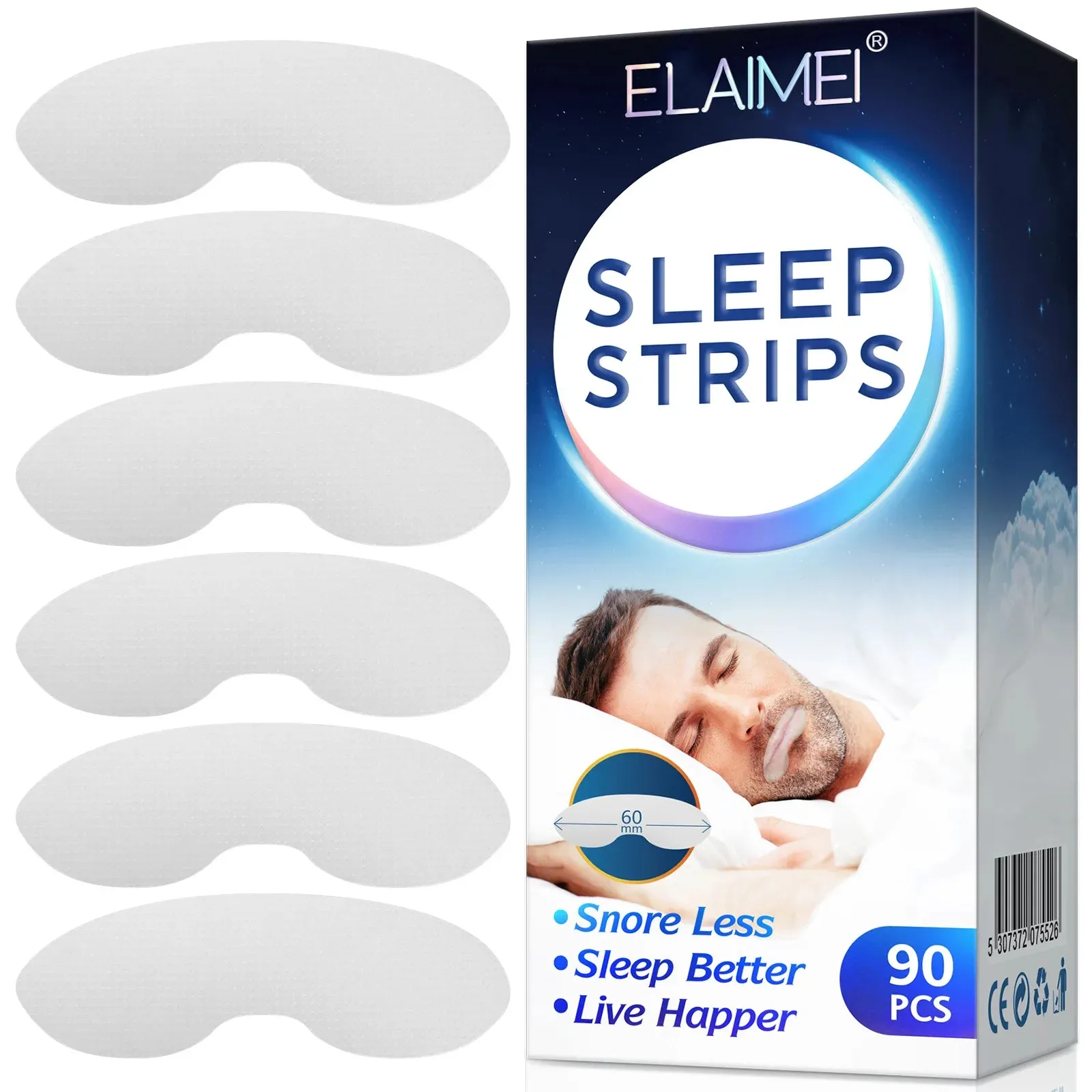 Anti Snoring Sleep Strips – Disposable Mouth Tape for Better Nose Breathing