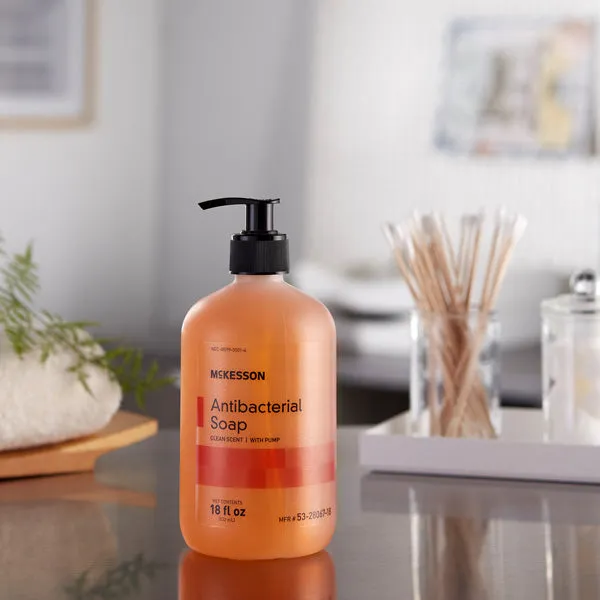 Antibacterial Soap Liquid Pump Bottle with Clean Scent 18 oz