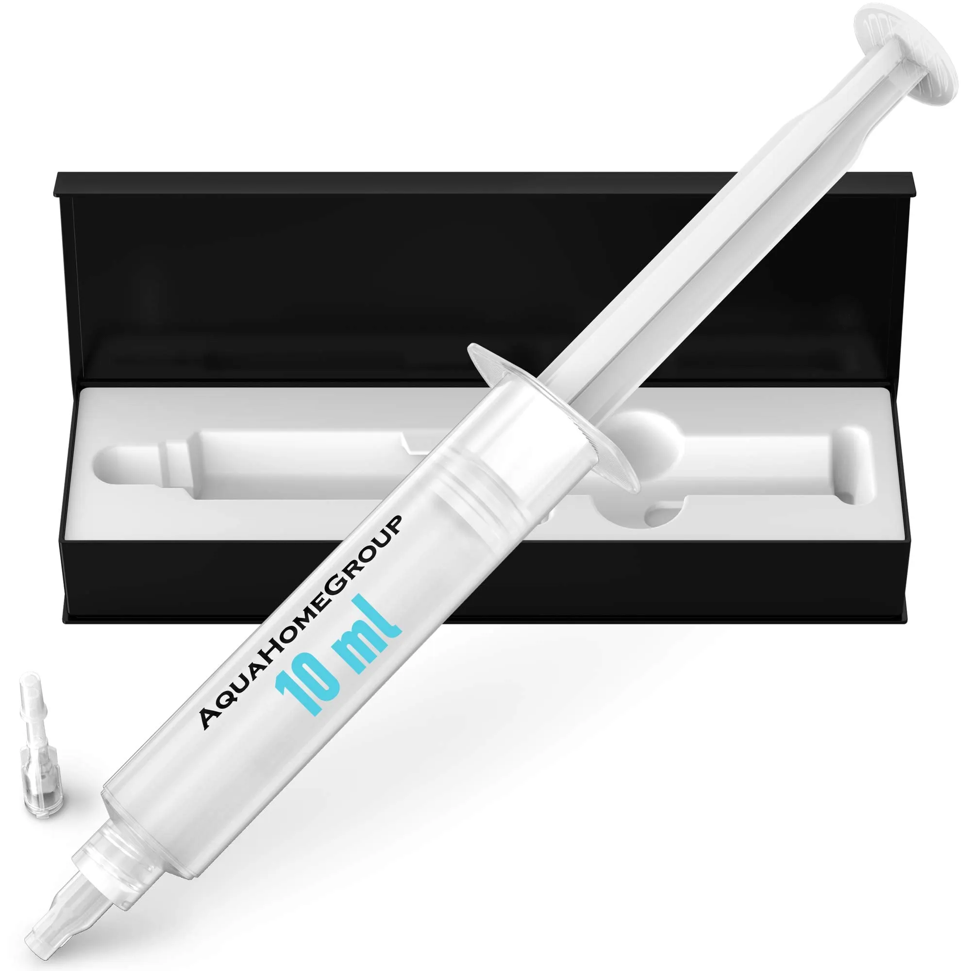 AquaHomeGroup Teeth Whitening Gel Syringe - 10 ml Teeth Whitening Gel Refill Teeth Whitener Pap Gel - Safe Remineralization Gel for Teeth Whitening Kit with LED Light