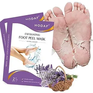Areumbeauti Foot Mask 2 Pack , Baby Soft Smooth Touch Feet-Men Women (Lavender)