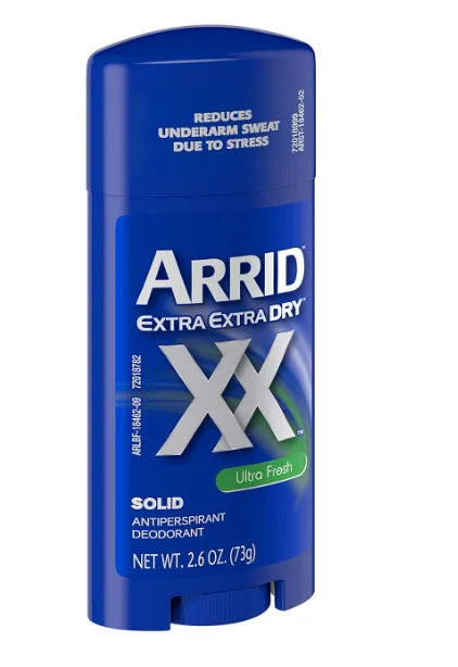Arrid 24 Hour XX Dry Antiperspirant/Deodorant Solid, Unscented For Men and Women 2.6 oz