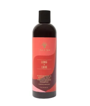 As I Am Long And Luxe Pomegranate & Passion Fruit Strengthening Shampoo 12oz