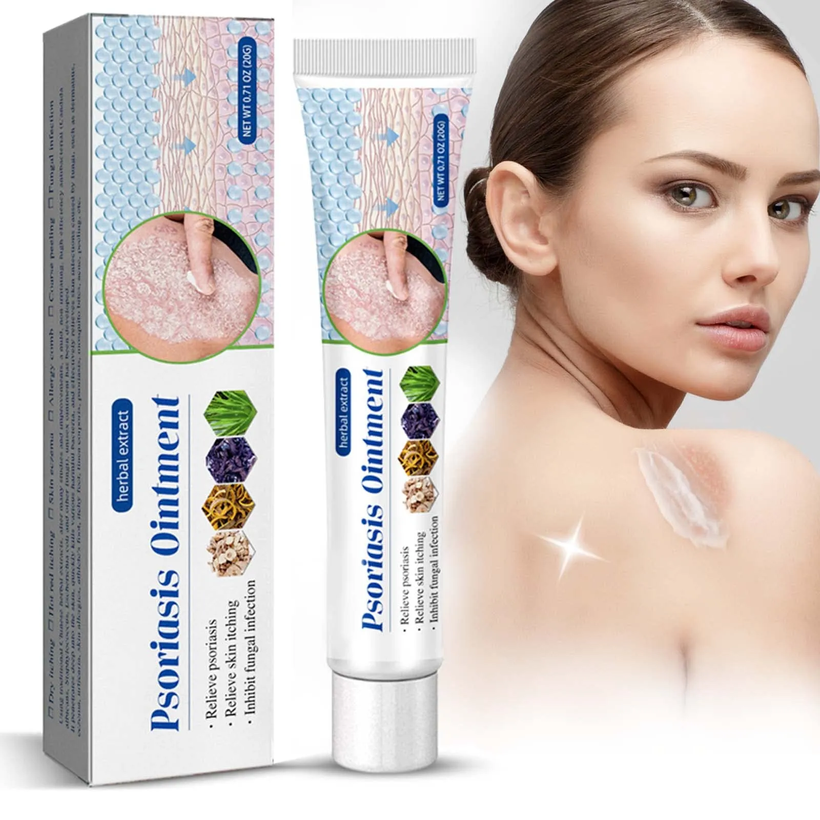 Athletes Foot Treatment Antifungal-Cream Anti-Itch Cream with Gentler and Safer Herbal Ingredients Quickly Relives Itching for Face & Body for Ringworm