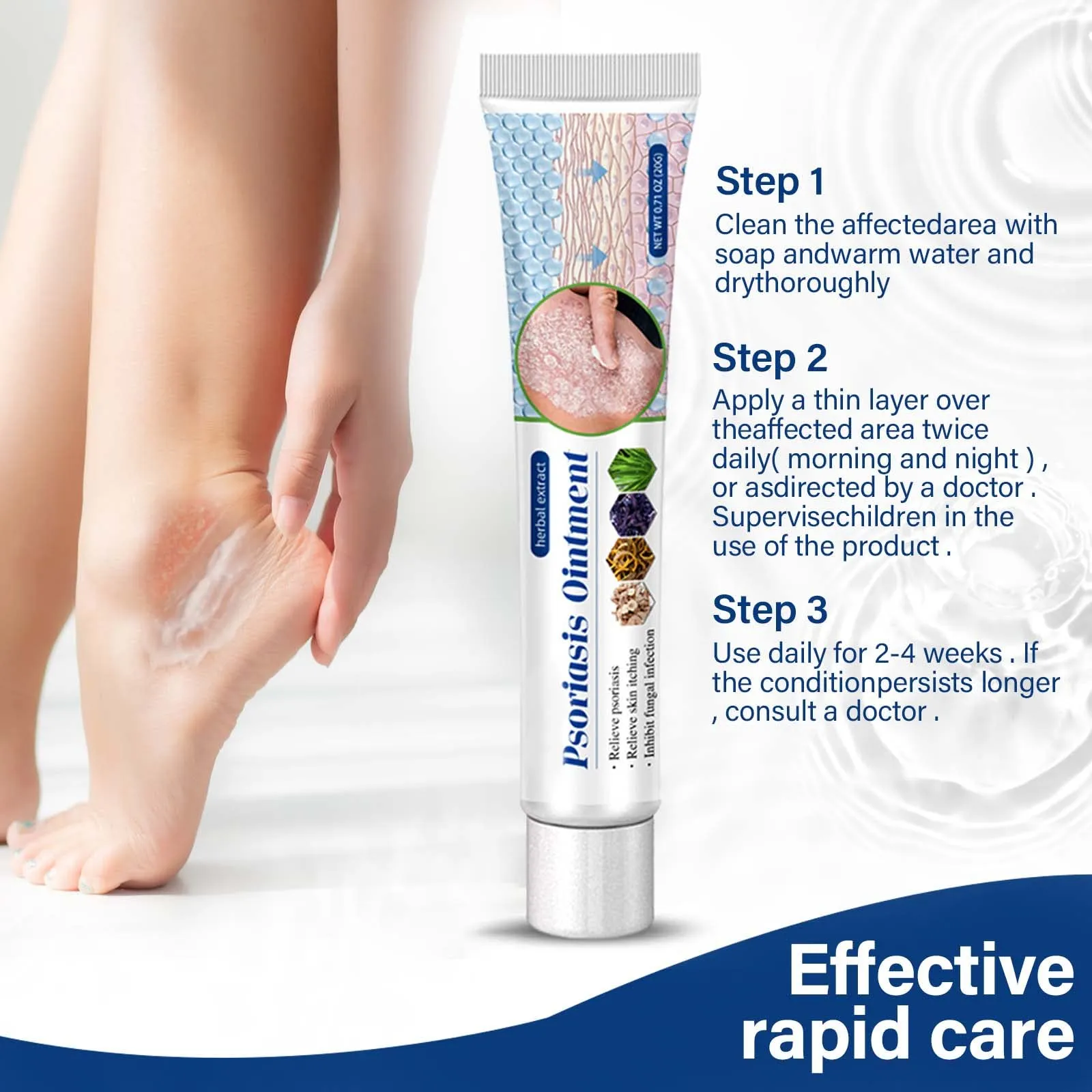 Athletes Foot Treatment Antifungal-Cream Anti-Itch Cream with Gentler and Safer Herbal Ingredients Quickly Relives Itching for Face & Body for Ringworm