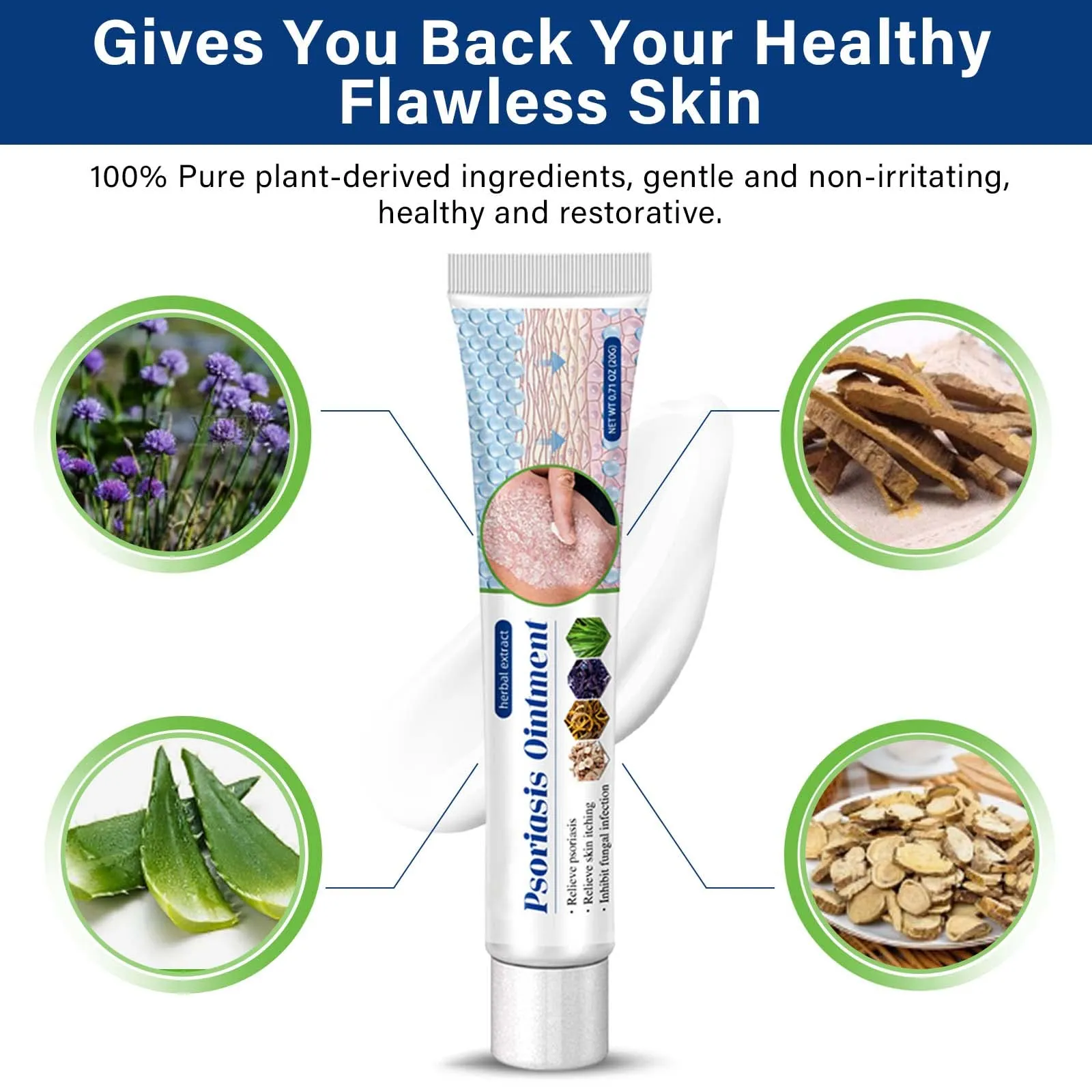 Athletes Foot Treatment Antifungal-Cream Anti-Itch Cream with Gentler and Safer Herbal Ingredients Quickly Relives Itching for Face & Body for Ringworm