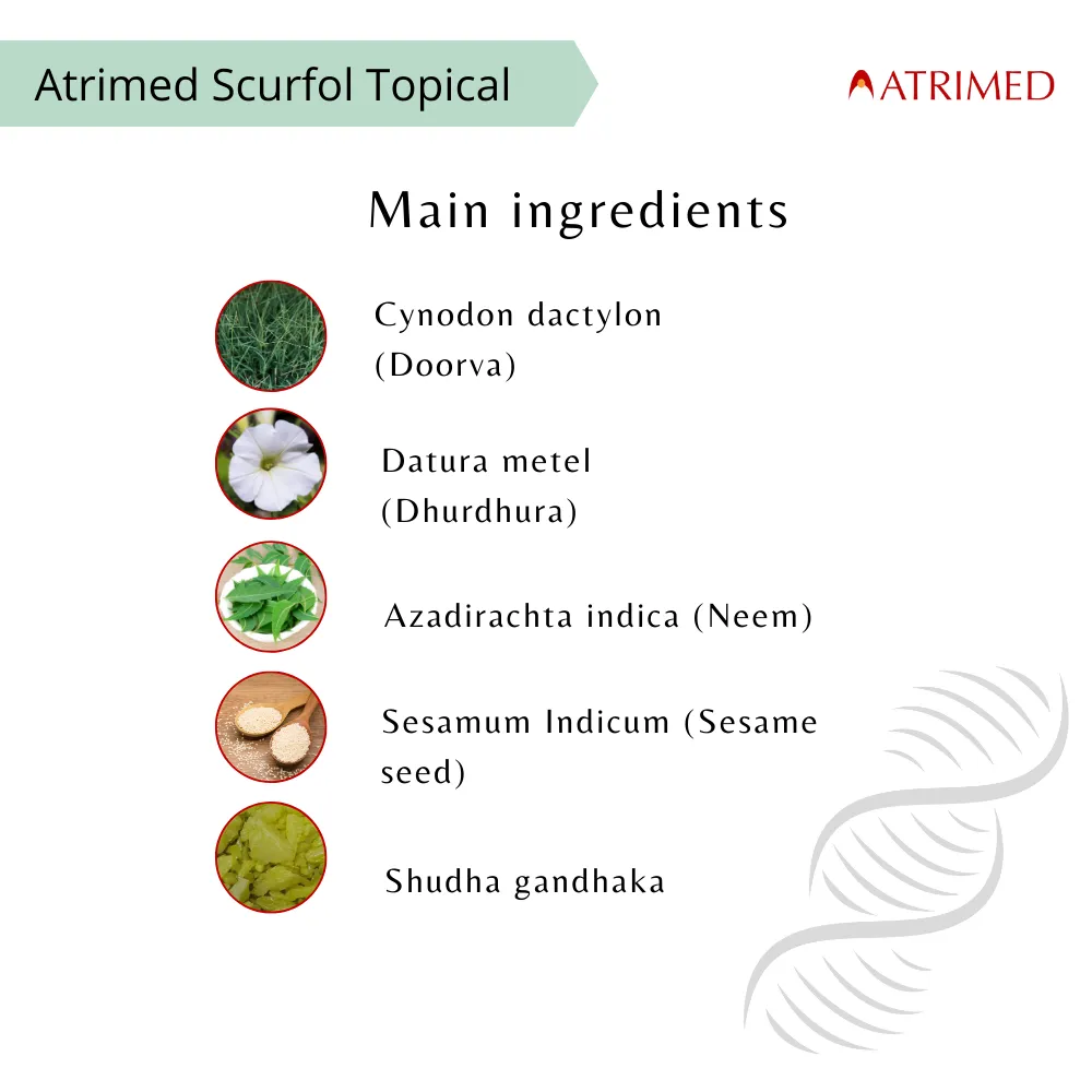 Atrimed Scurfol Anti-Dandruff Shampoo | Pack of 1 | 100ml