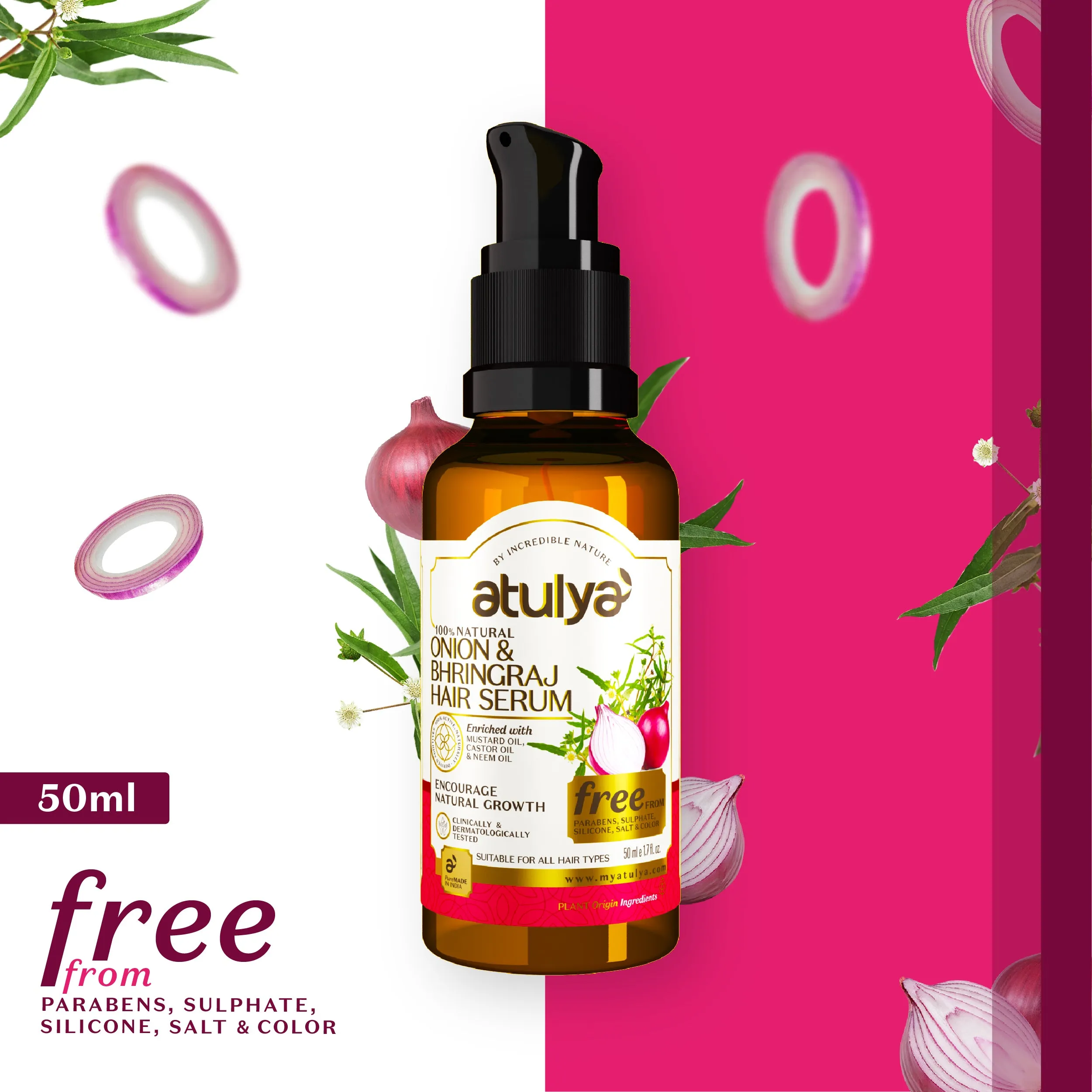 atulya Onion & Bhringraj Hair Serum - 50ml