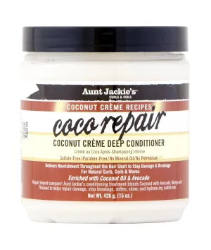 Aunt Jackie's Coconut Creme Recipes Coco Repair Deep Conditioner 15oz