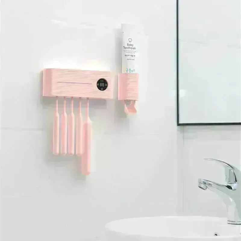 Automatic Air-Drying And Placing Toothbrush Disinfection Box On The Wall