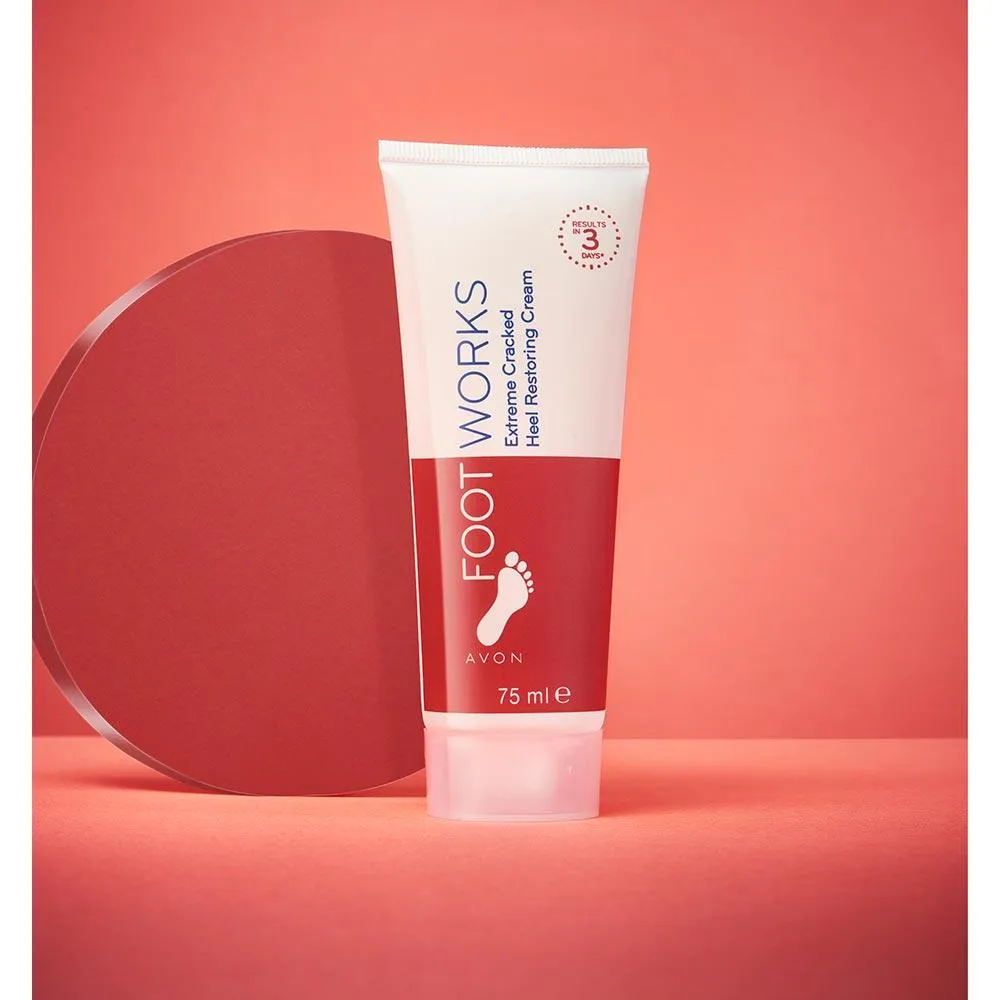Avon Foot Works Extreme Cracked Heel Restoring Cream XXL Big Size - 150ml