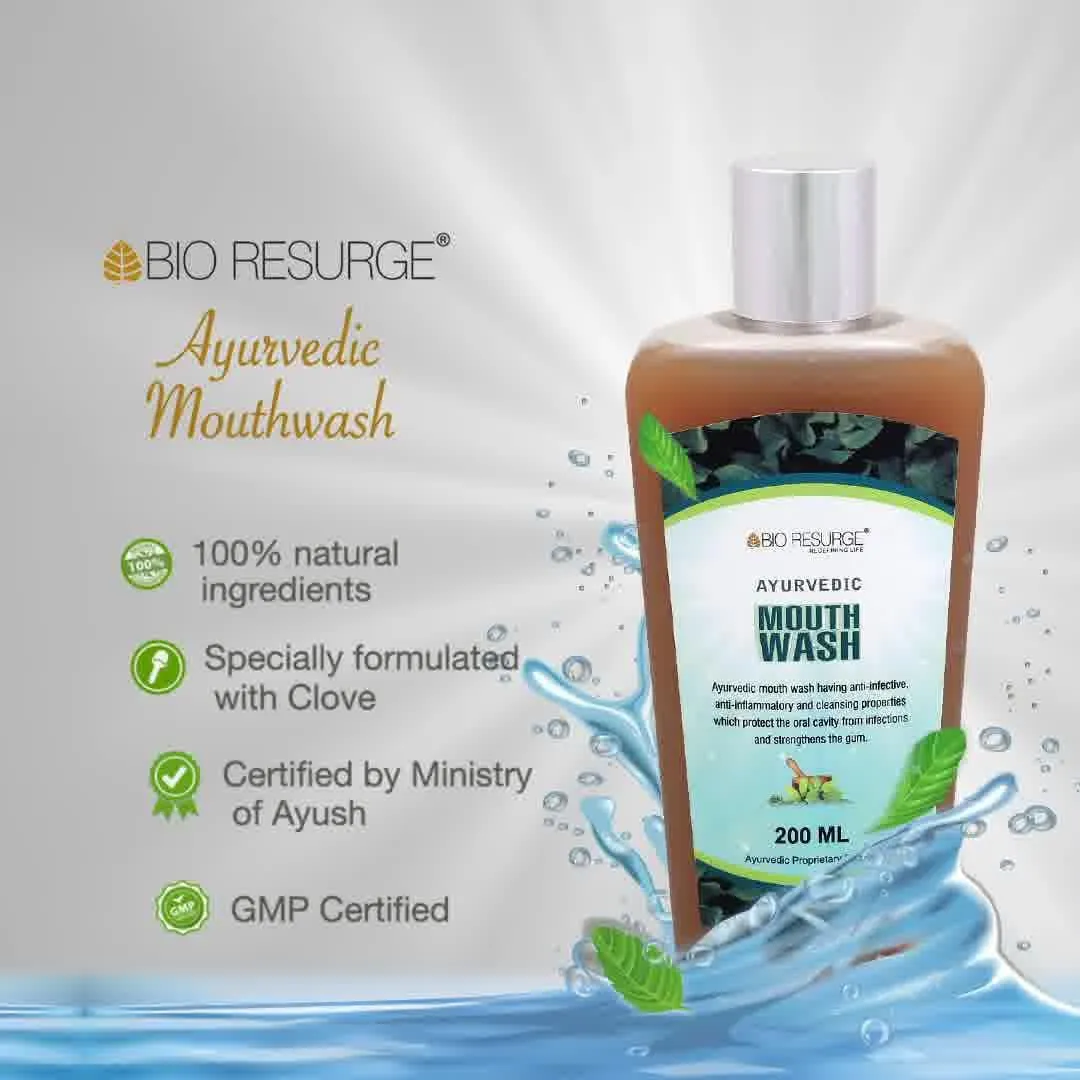 Ayurvedic Herbal Mouthwash liquid for sore throat & Bad Breath: One piece MRP (Inclusive of all taxes):Rs.250/- Net Weight 200ml/
