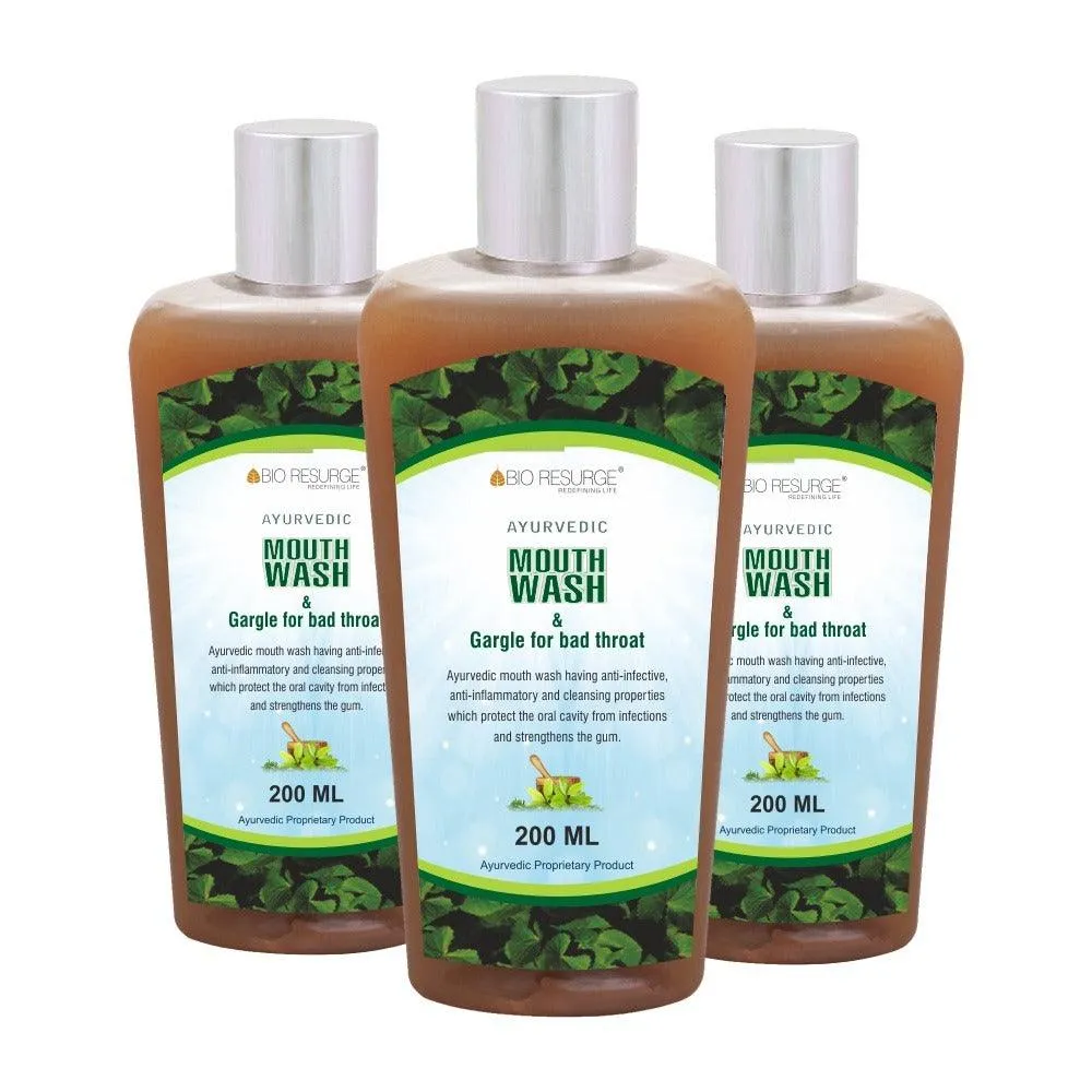 Ayurvedic Herbal Mouthwash liquid for sore throat & Bad Breath: One piece MRP (Inclusive of all taxes):Rs.250/- Net Weight 200ml/