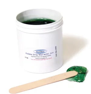 AZULENE LIQUID SOFT STRIP WAX 16 OZ MICROWAVEABLE PLASTIC JAR