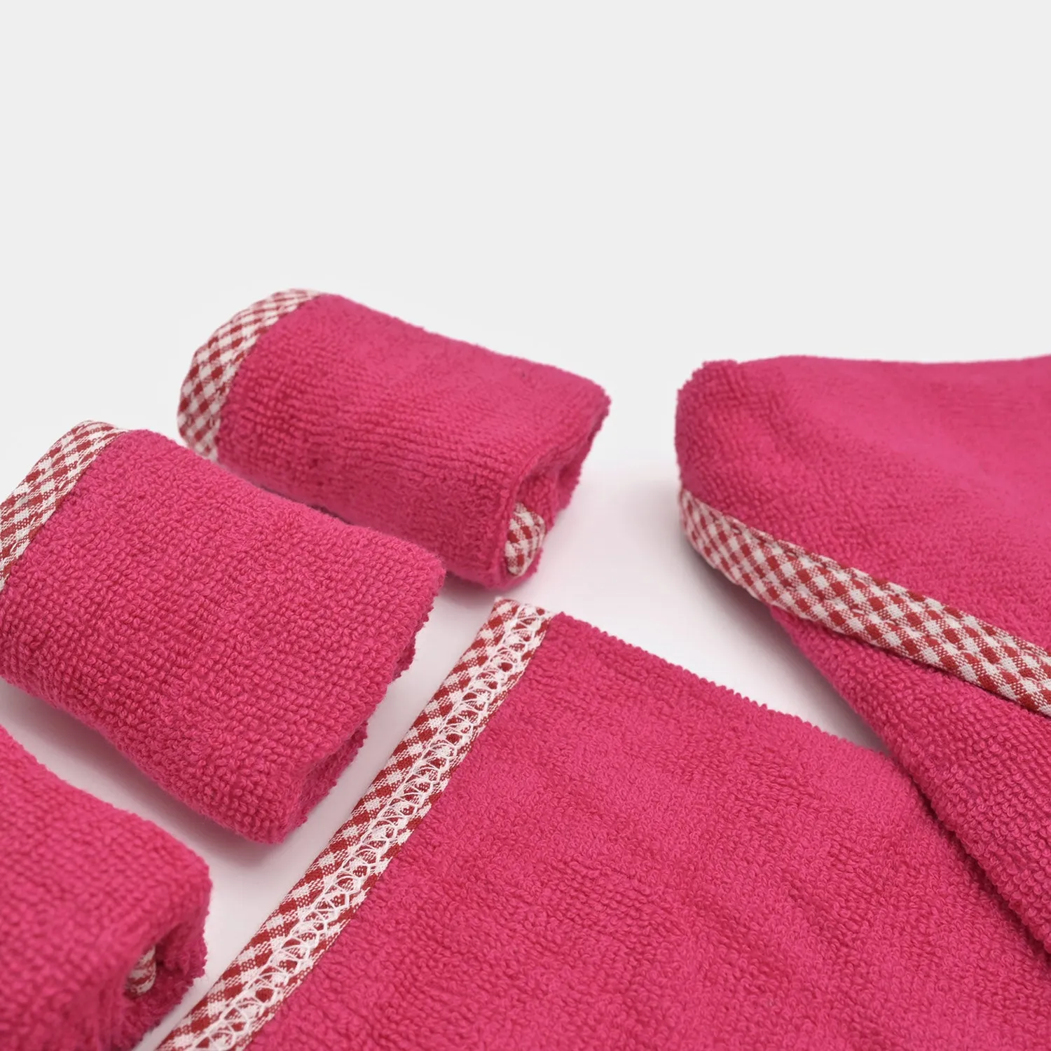 Baby Hooded Bath Towel   4PCS Face Towel Set | 5Pcs