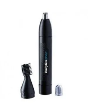 BaByliss MEN E652E nose and ear hair trimmer with eyebrow attachment single