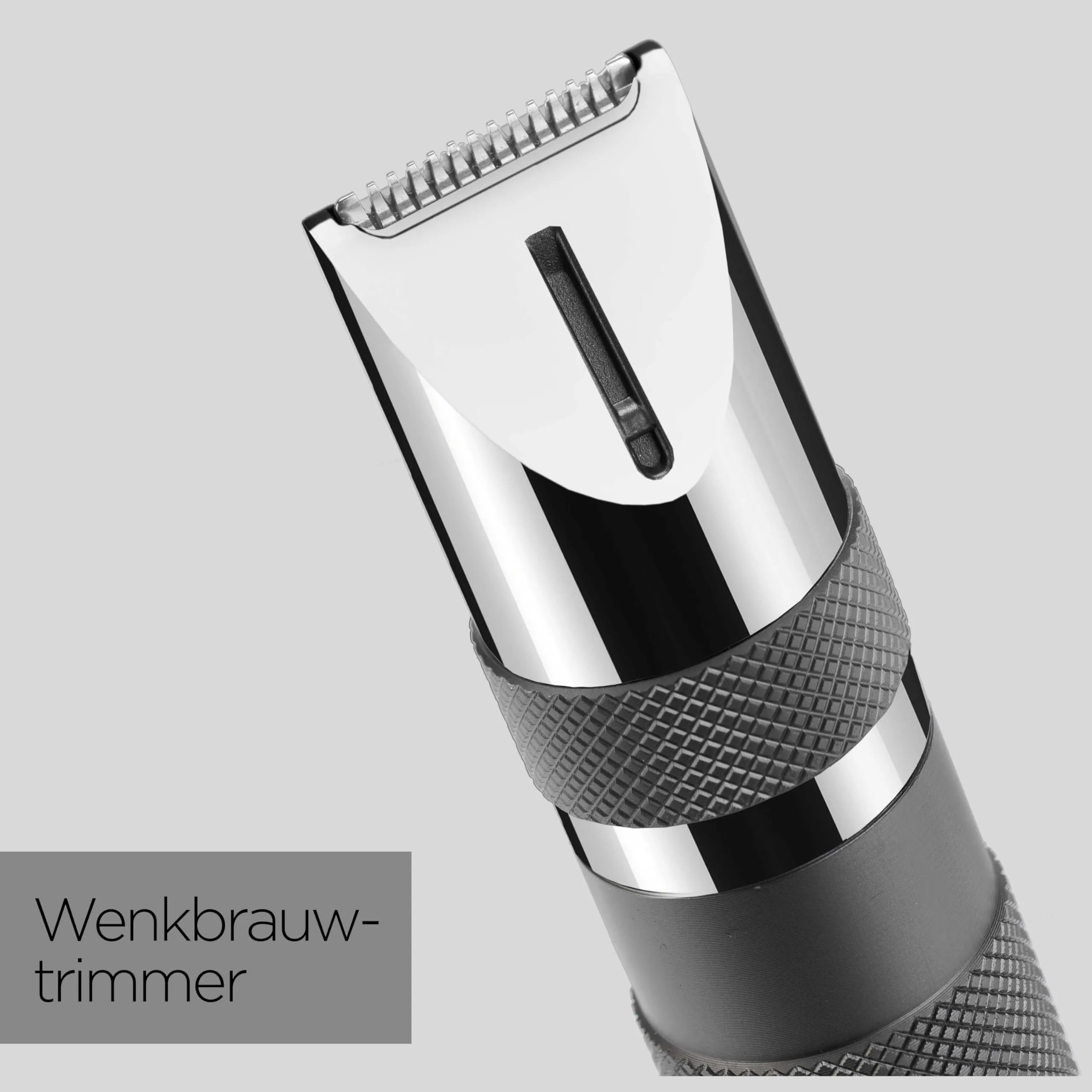 BaByliss Super-X Metal Nose, Ear & Eyebrow Trimmer, 3-in-1 Detail Trimmer, Nose Hair Trimmer, Ear Hair Trimmer, 2 Attachments, 2 Comb Guides, Battery Operated, E116E Silver