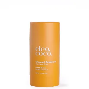 Baking Soda Free Charcoal Deodorant - Cocoa Beach - Vanilla Coconut