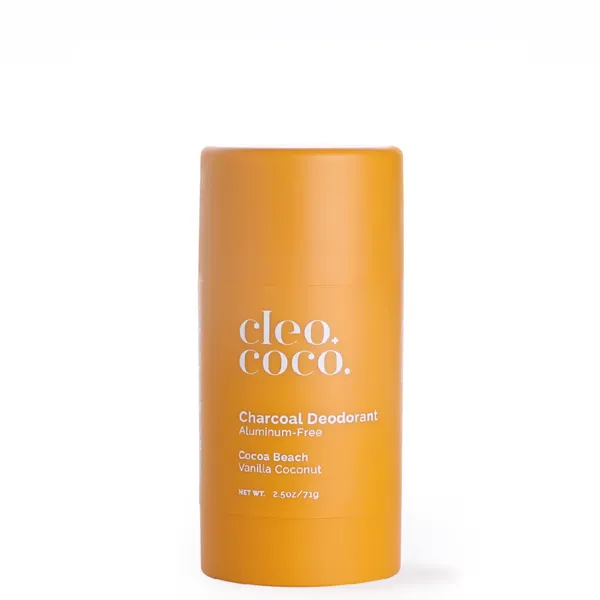 Baking Soda Free Charcoal Deodorant - Cocoa Beach - Vanilla Coconut