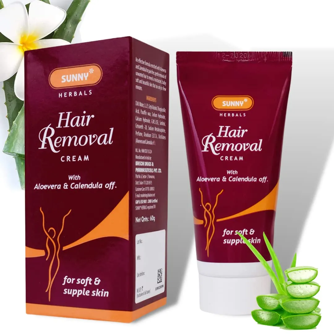 Bakson's Sunny Herbals Hair Removal With Aloevera & Supple Skin Care Cream