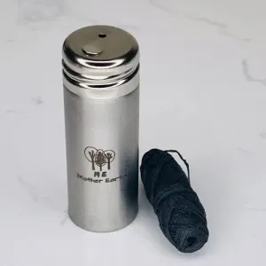 Bamboo Charcoal Dental Floss Stainless Steel Container