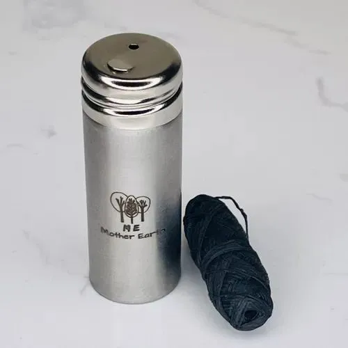 Bamboo Charcoal Dental Floss Stainless Steel Container