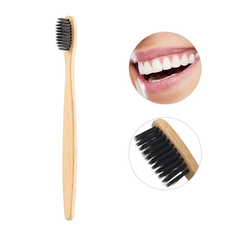 Bamboo charcoal toothbrush (1Pc)