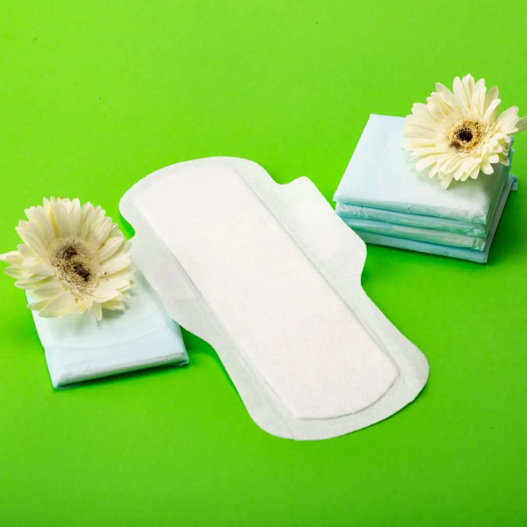 Bamboo Fiber Biodegradable Overnight Sanitary Pads - 12 Pads
