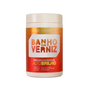 Banho de Verniz Varnish Bath Shea Rose D-Panthenol Shine Mask 1Kg - All Nature