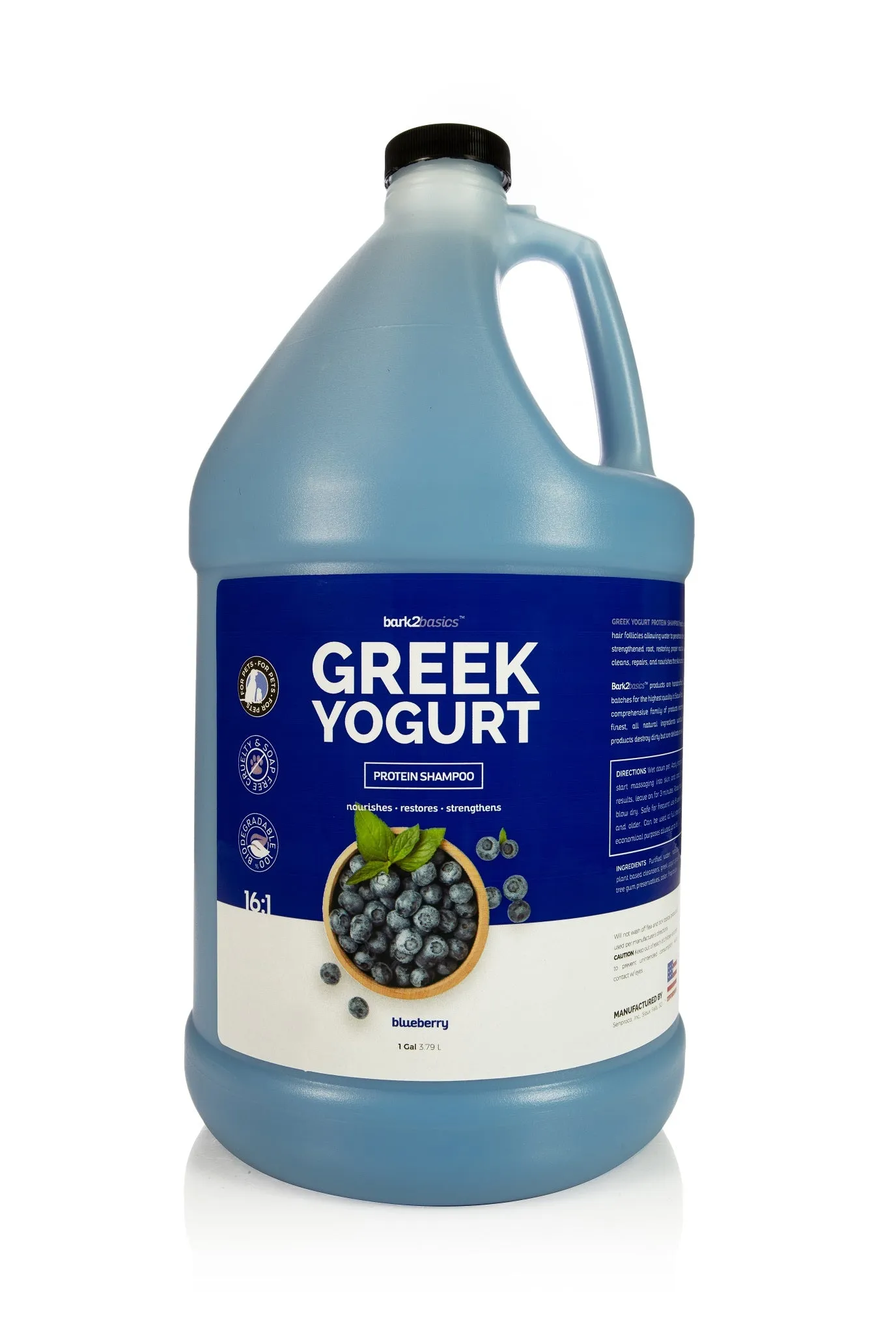 Bark 2 Basics Blueberry Greek Yogurt Shampoo Gallon
