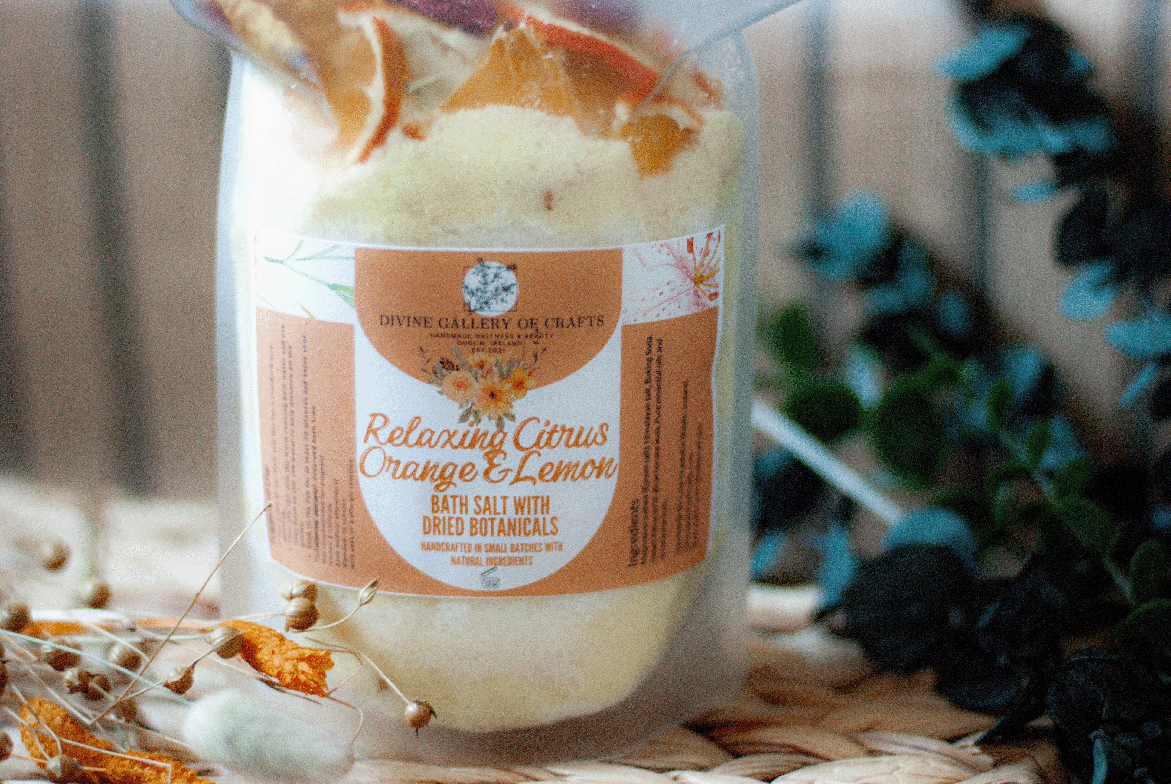 Bath Salt With Dried Botanicals