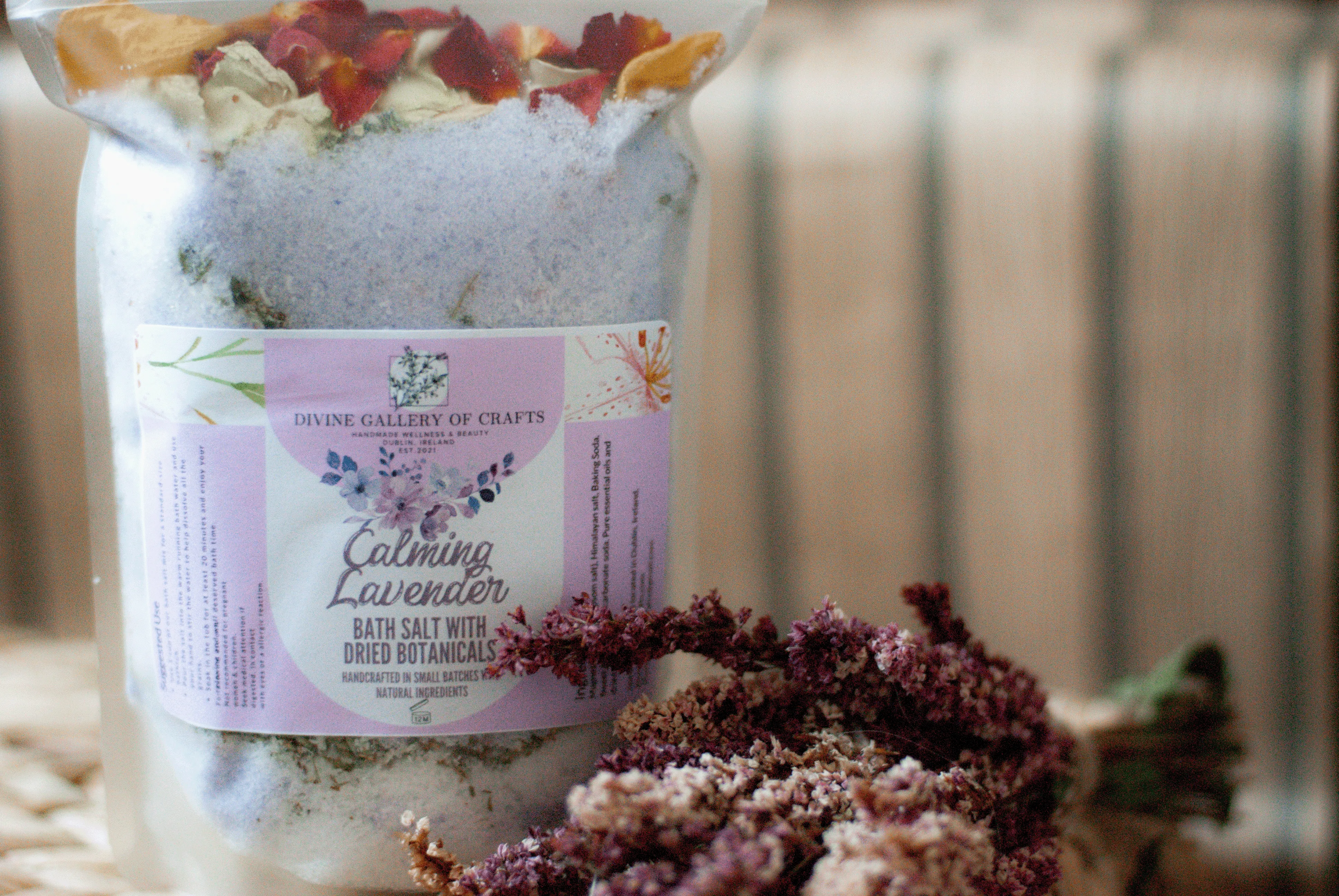 Bath Salt With Dried Botanicals