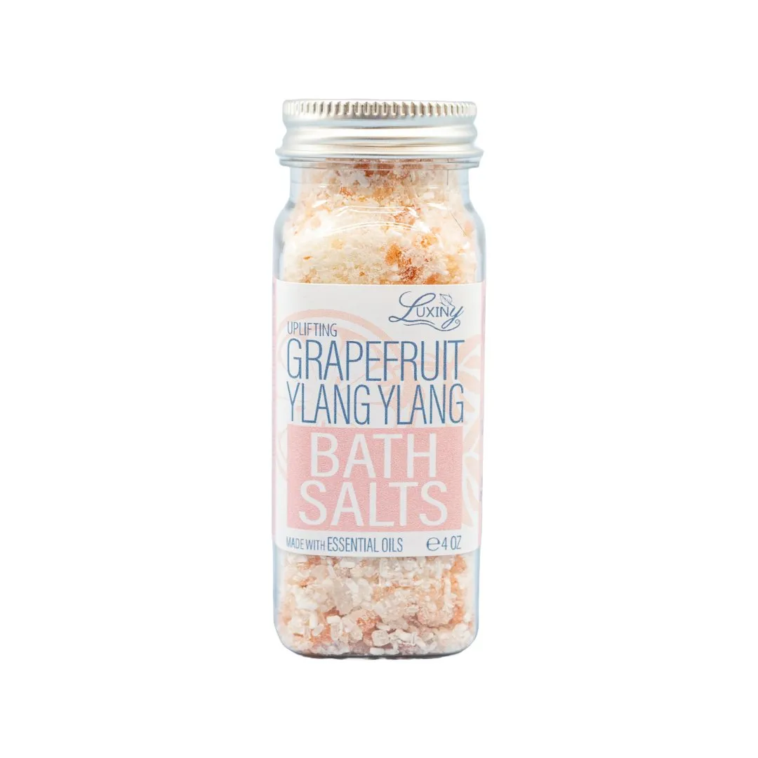 Bath Salts Grapefruit Ylang Ylang Essential Oil 4 oz