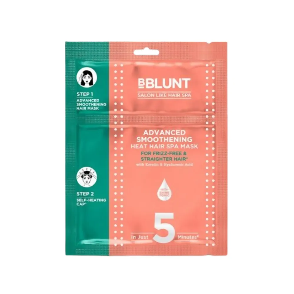 BBlunt Advanced Smoothening Heat Hair Spa Mask with Keratin & Hyaluronic Acid