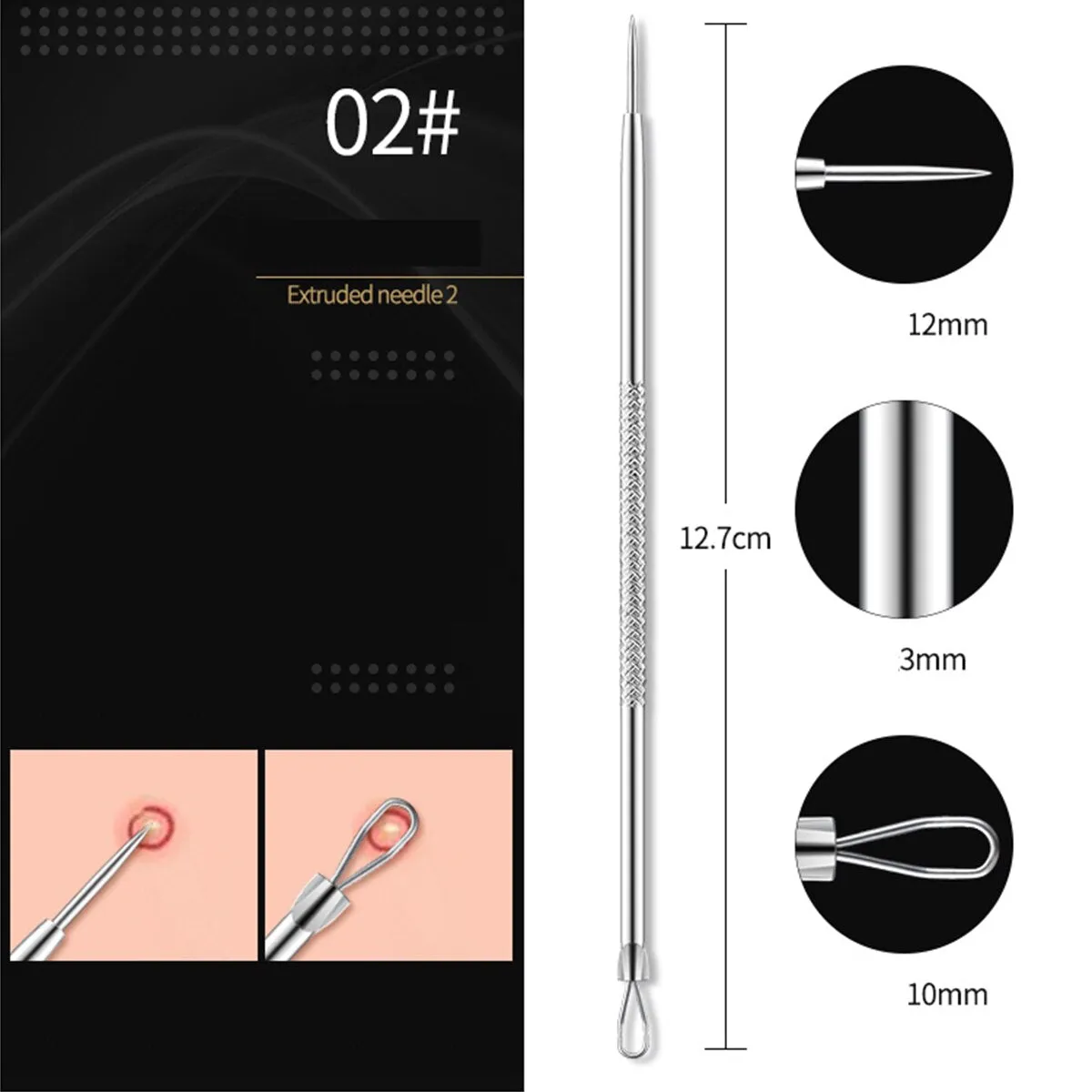 Beauty Acne Blackhead Comedone Black Spot Pimple Remover