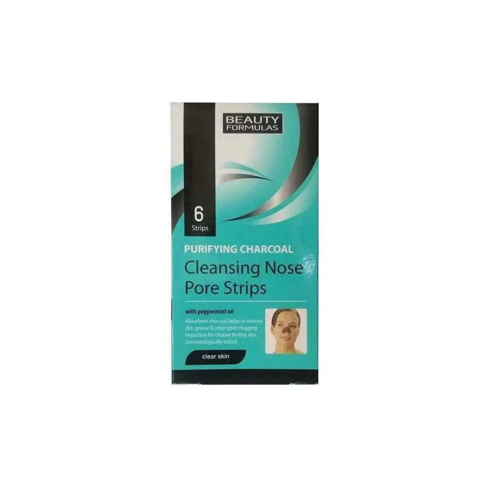 Beauty Formula Purifying Charcoal Cleansing Nose Pore Strips 6s
