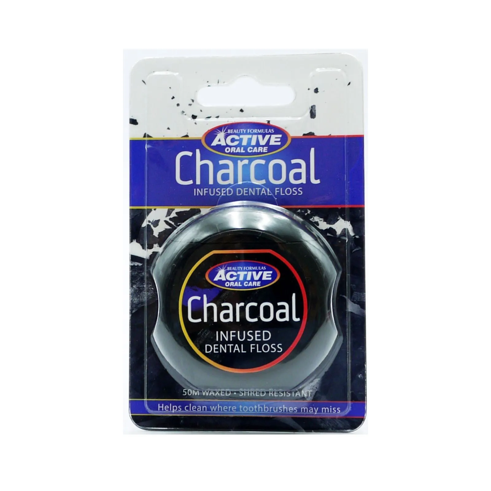 BEAUTY FORMULAS CHARCOAL INFUSED DENTAL FLOSS 50M