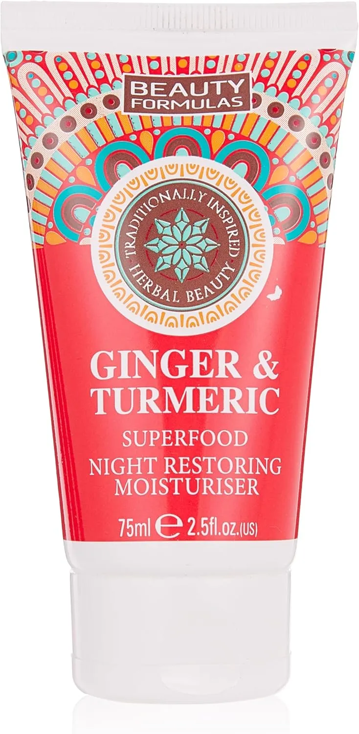 Beauty Formulas Ginger And Turmeric Superfood Night Restoring Moisturiser 75ml