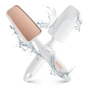 BEZOX Nano Glass Foot File and Callus Remover - Highly Effective Callus Remover Awaken Soft Smooth Feet - Durable Foot Scrubber, Long Lasting Foot Buffer - Comfortable Handle (White) White