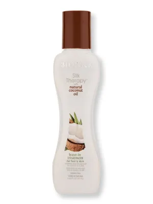Biosilk Silk Therapy Organic Coconut Oil Leave-in Treatment For Hair & Skin 2.26 oz