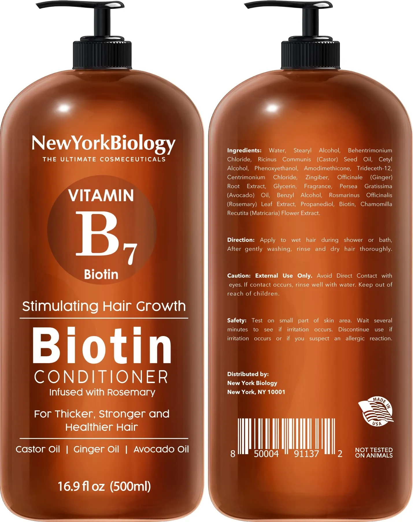 Biotin Shampoo and Conditioner Set for Hair Growth and Thinning Hair ‚Äì Thickening Formula for Hair Loss Treatment ‚Äì For Men & Women ‚Äì Anti Dandruff - 500 ml