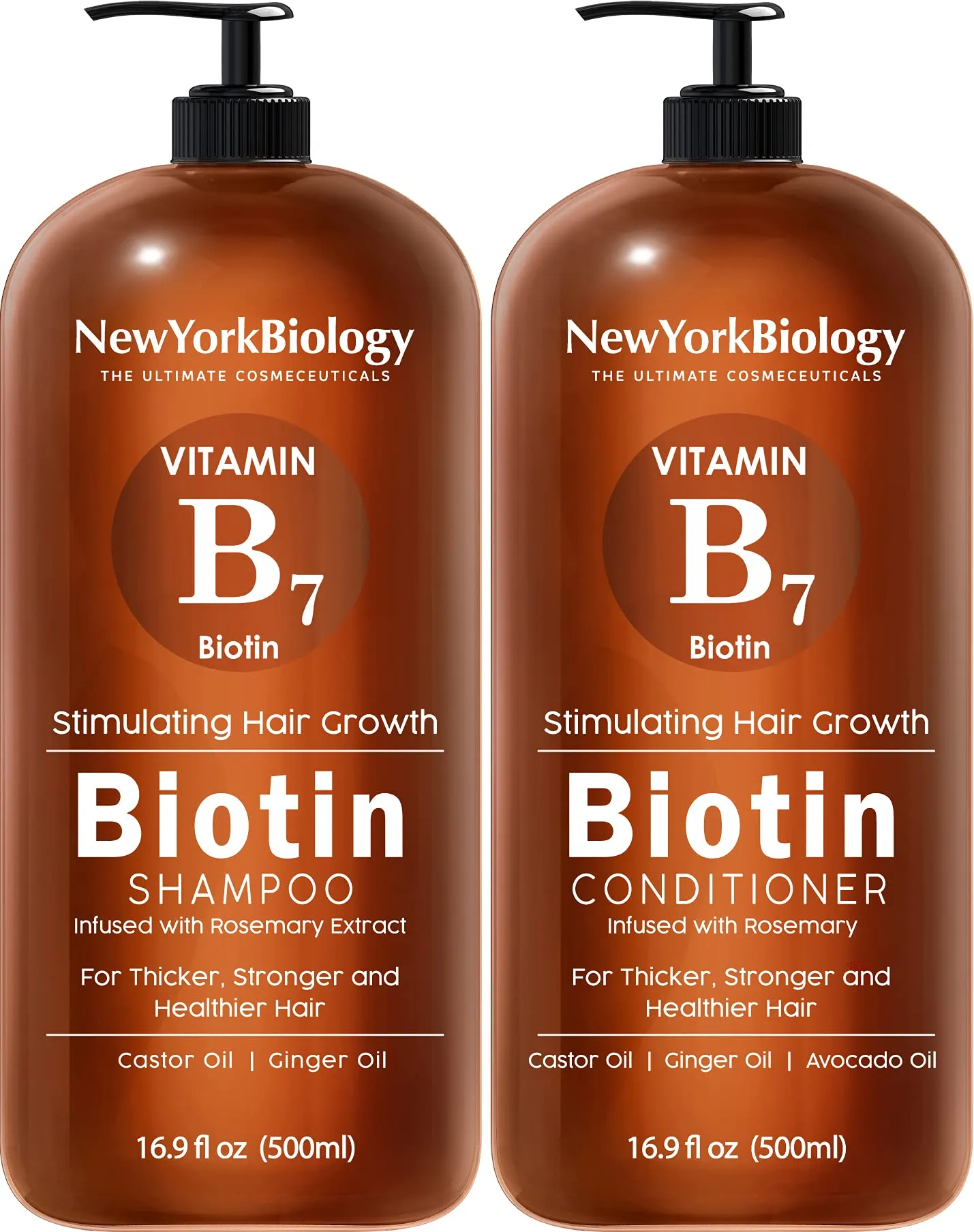 Biotin Shampoo and Conditioner Set for Hair Growth and Thinning Hair ‚Äì Thickening Formula for Hair Loss Treatment ‚Äì For Men & Women ‚Äì Anti Dandruff - 500 ml